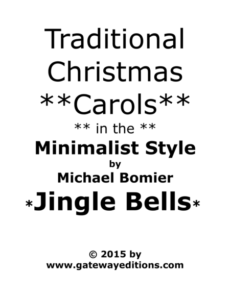 Jingle Bells from Traditional Christmas Carols in Minimalist Style image number null