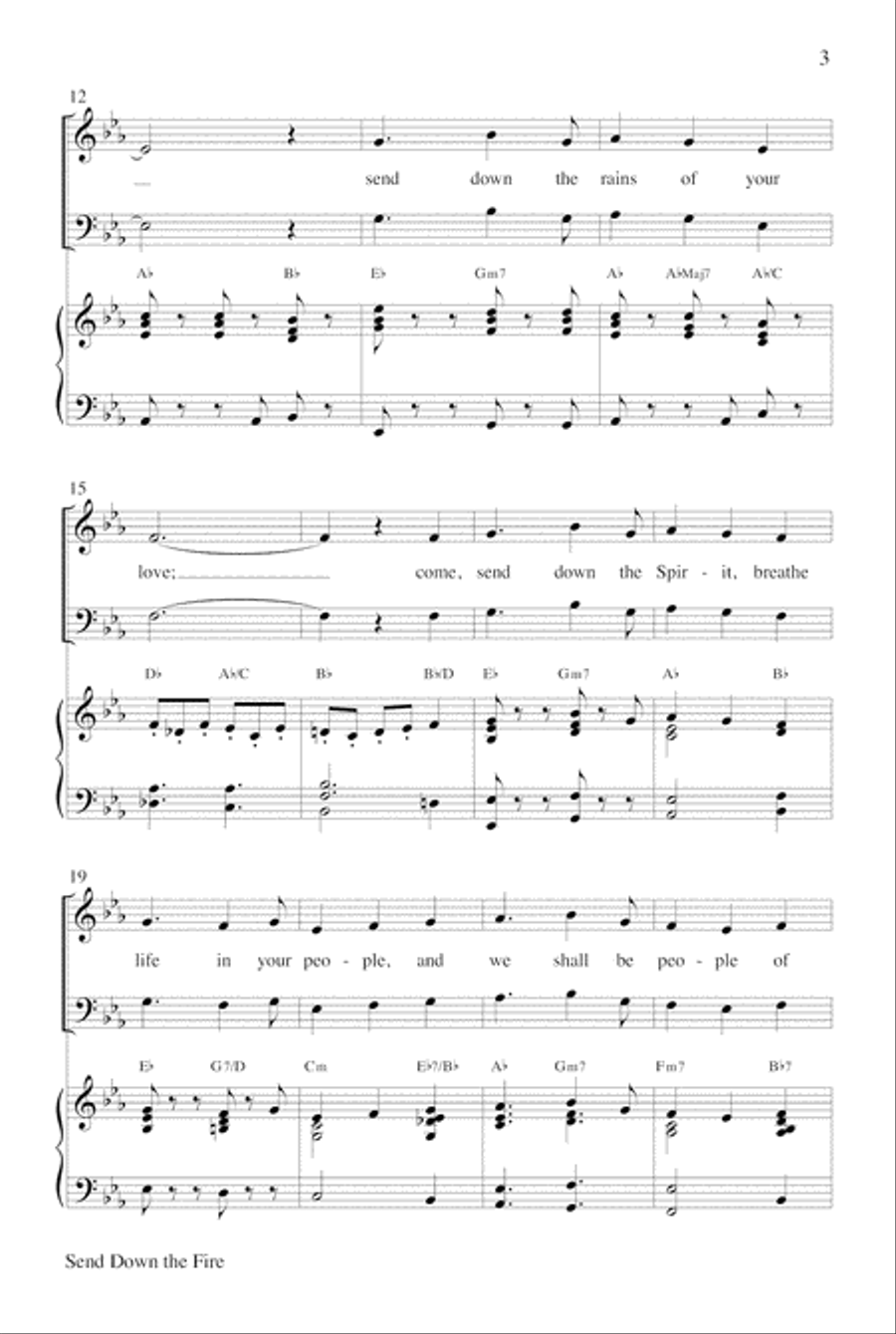 Send Down the Fire Choir scores gallery preview page 3