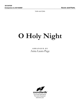 Book cover for O Holy Night - Score and Parts for Violin and Cello