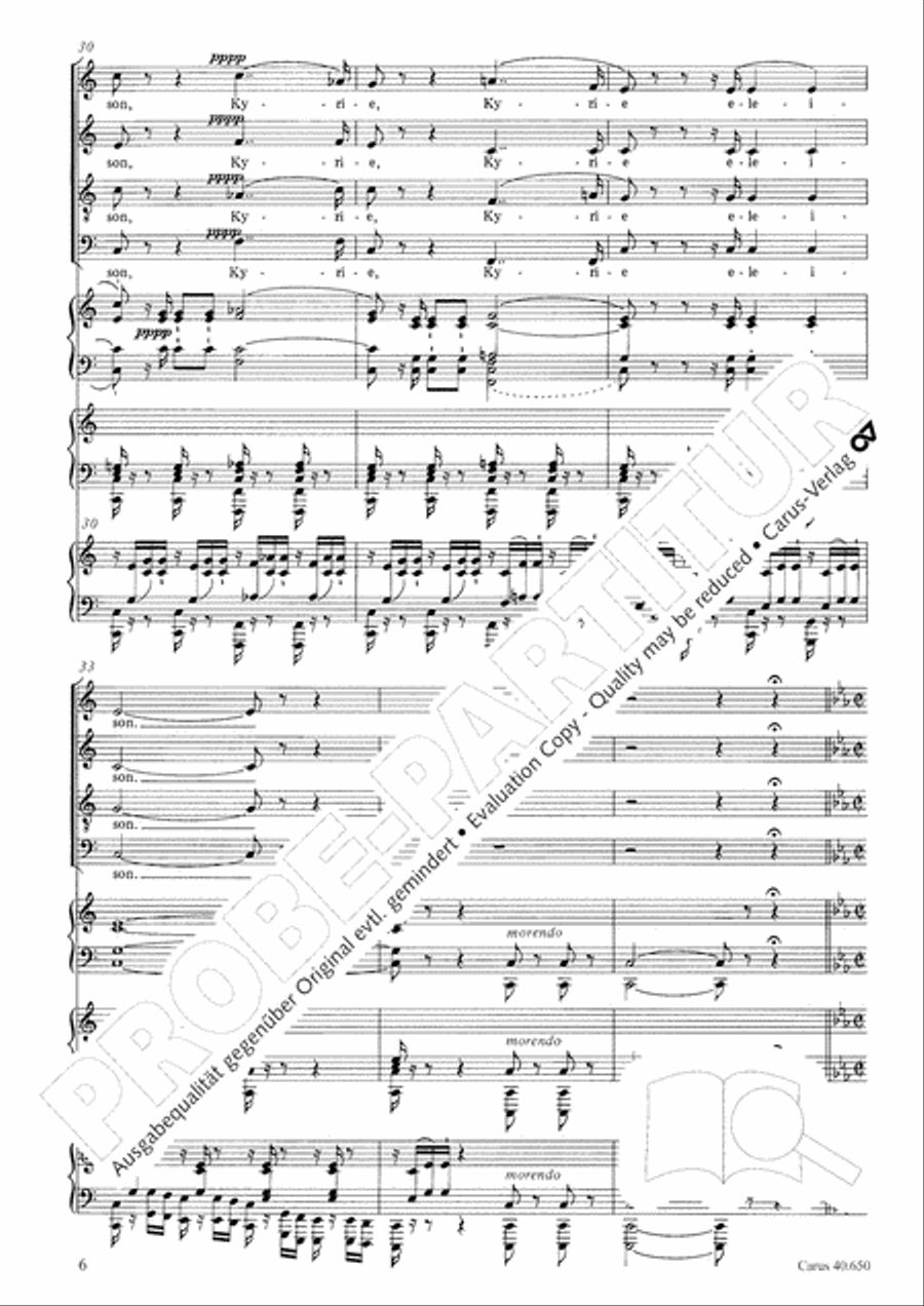 Petite Messe solennelle 4-Part scores gallery preview page 17