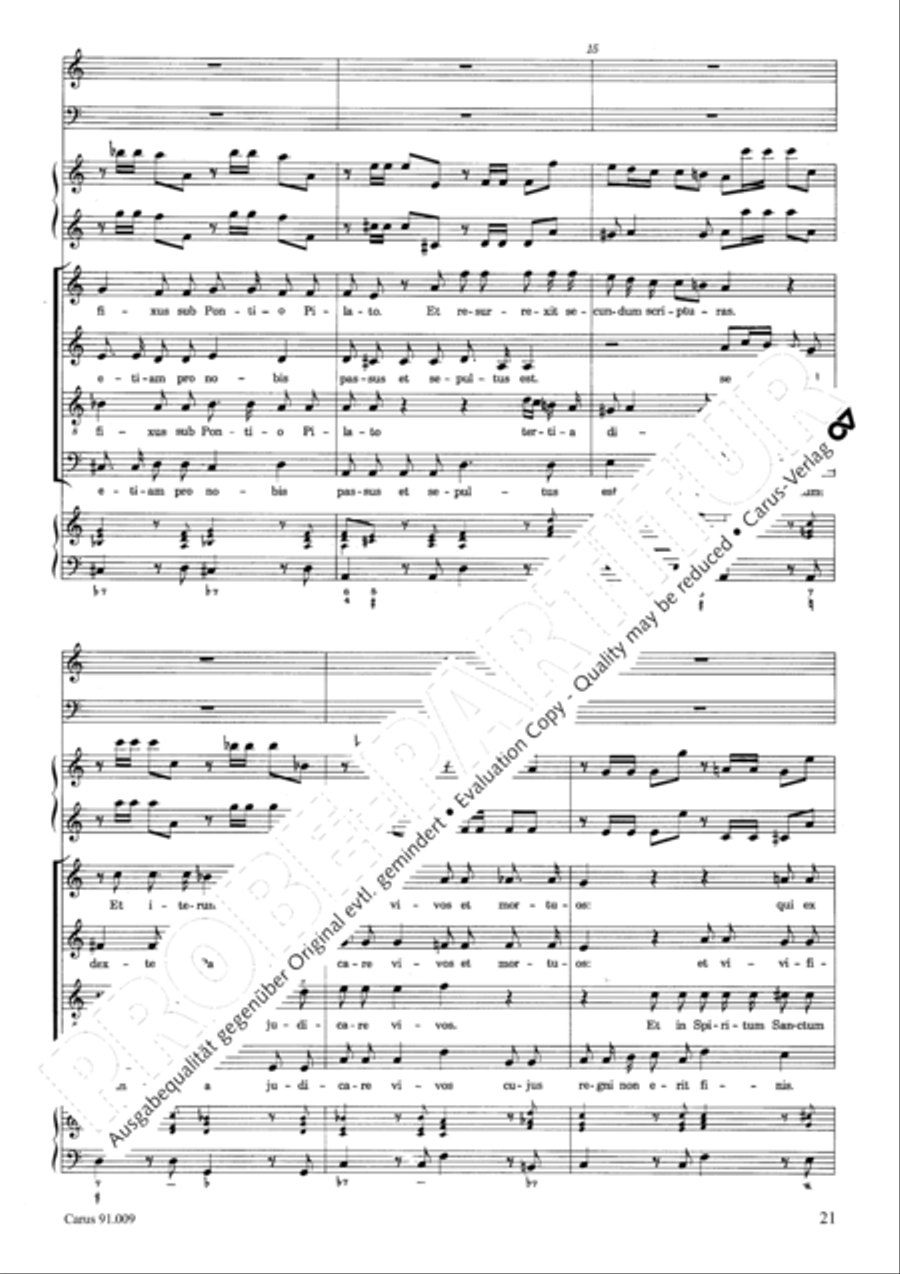 Missa Sancti Gabrielis 4-Part scores gallery preview page 24