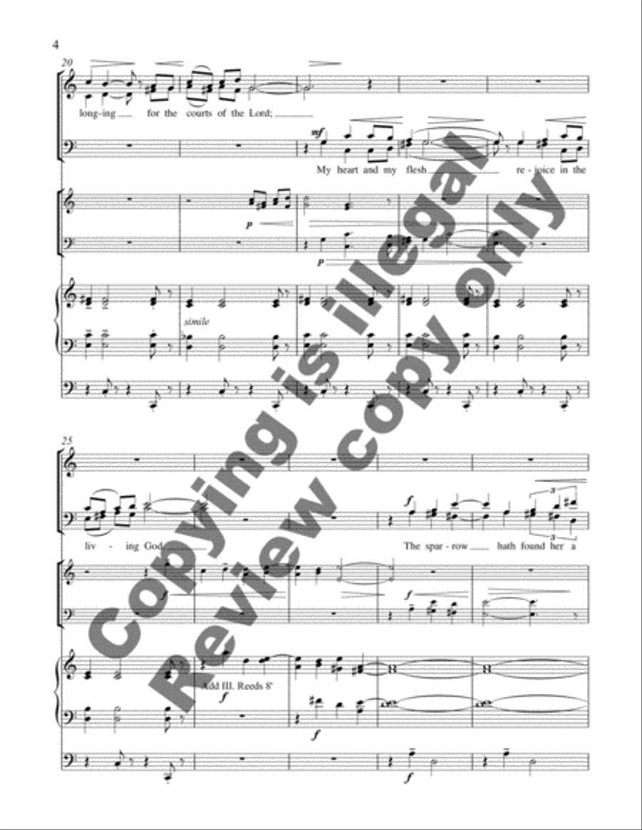 How Dear to Me 4-Part scores gallery preview page 4