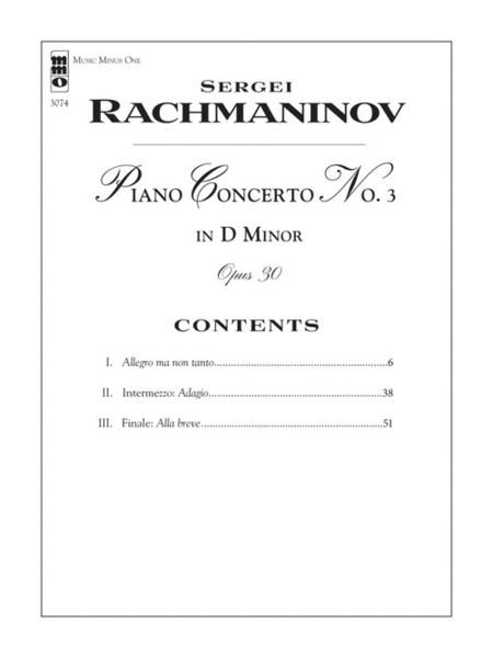 Rachmaninov Concerto No. 3 in D Minor, Op. 30 image number null