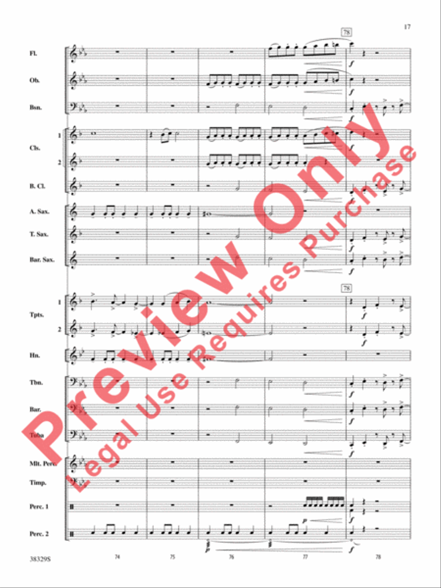 The Chase The Chase Concert Band scores gallery preview page 17