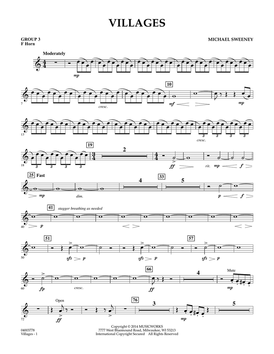 Villages - F Horn (Group 3)