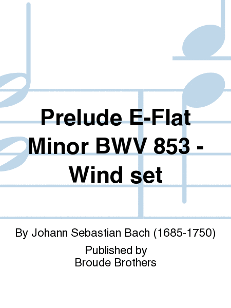 Prelude in e-flat (No. 8 from Part I of Das wohltemperierte Clavier, BWV 853)