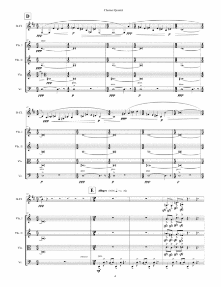 Clarinet Quintet, opus 155 (2013) for clarinet and string quartet image number null