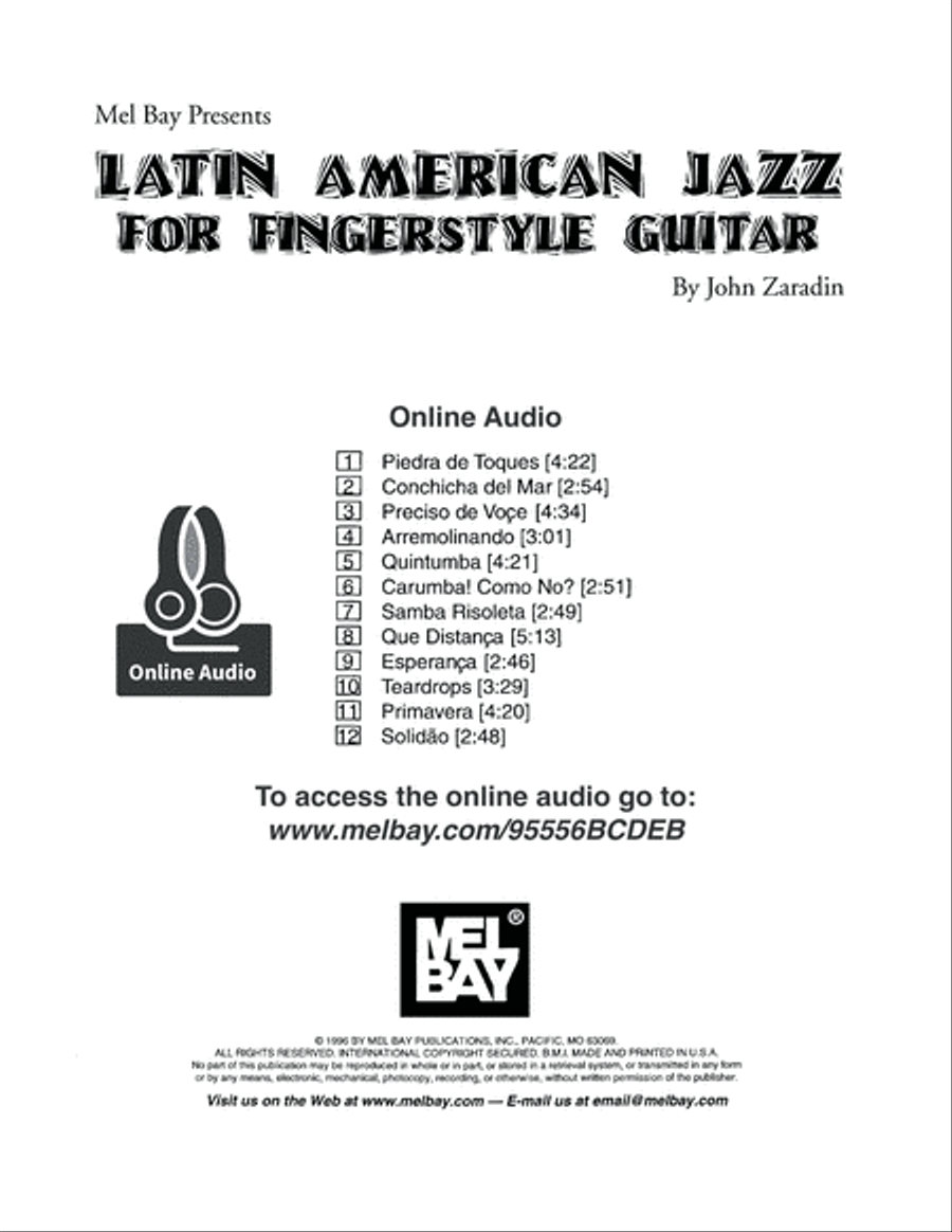 Latin American Jazz for Fingerstyle Guitar Acoustic Guitar scores gallery preview page 2