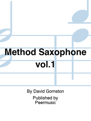 Book cover for Method Saxophone vol.1