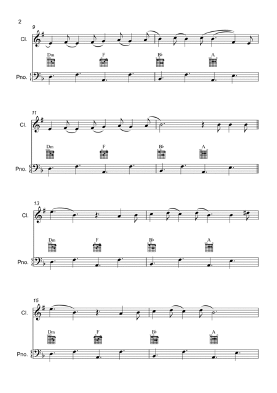 Dolls B-Flat Clarinet scores gallery preview page 2