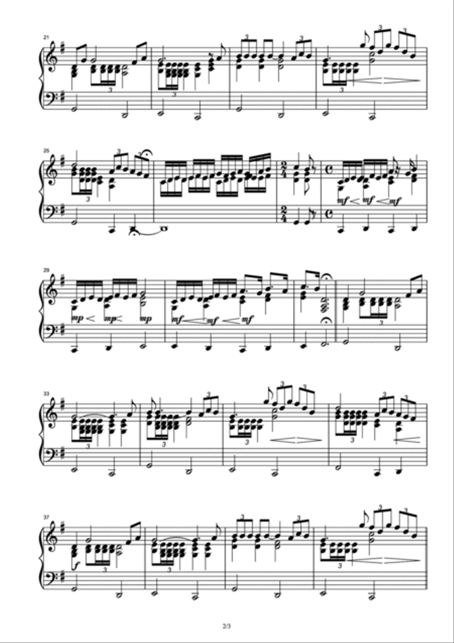 Time To Say Goodbye Piano Solo scores gallery preview page 2