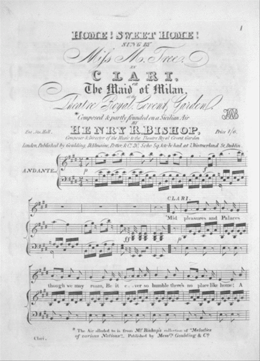 Home! Sweet Home! Flute scores gallery preview page 1