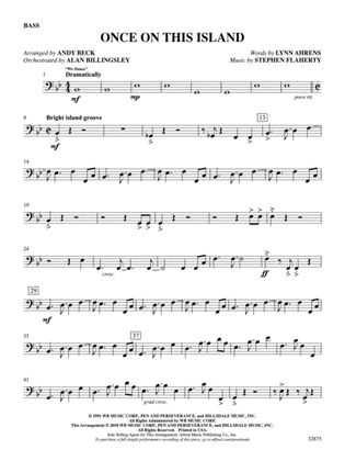 Once on This Island: A Choral Medley: Electric Bass
