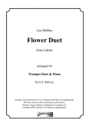 Book cover for Flower Duet for Trumpet or Clarinet Duet with Piano Accompaniment