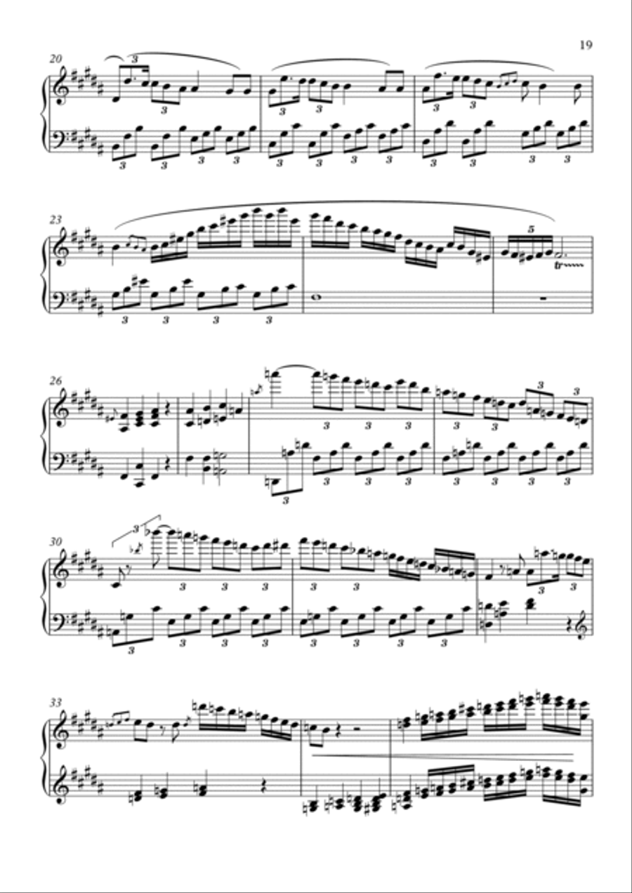 L. V. Beethoven piano concerto no. 5 - Adagio Piano Solo scores gallery preview page 2