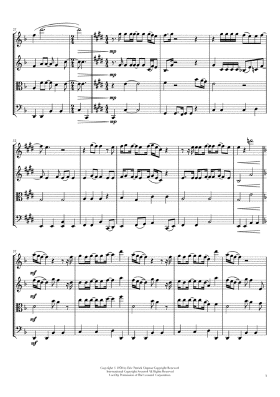 Layla String Quartet scores gallery preview page 3