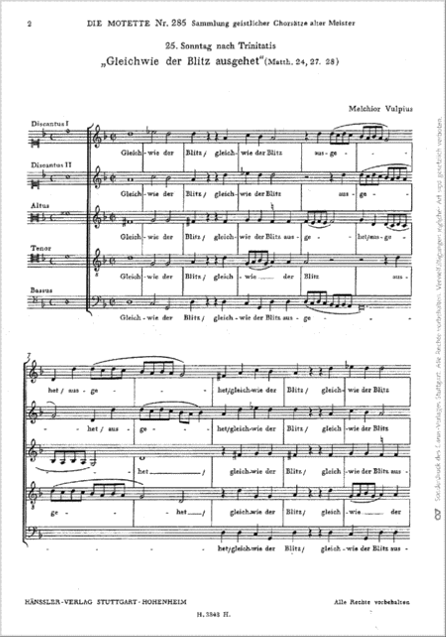 Gleichwie der Blitz SSATB scores gallery preview page 1