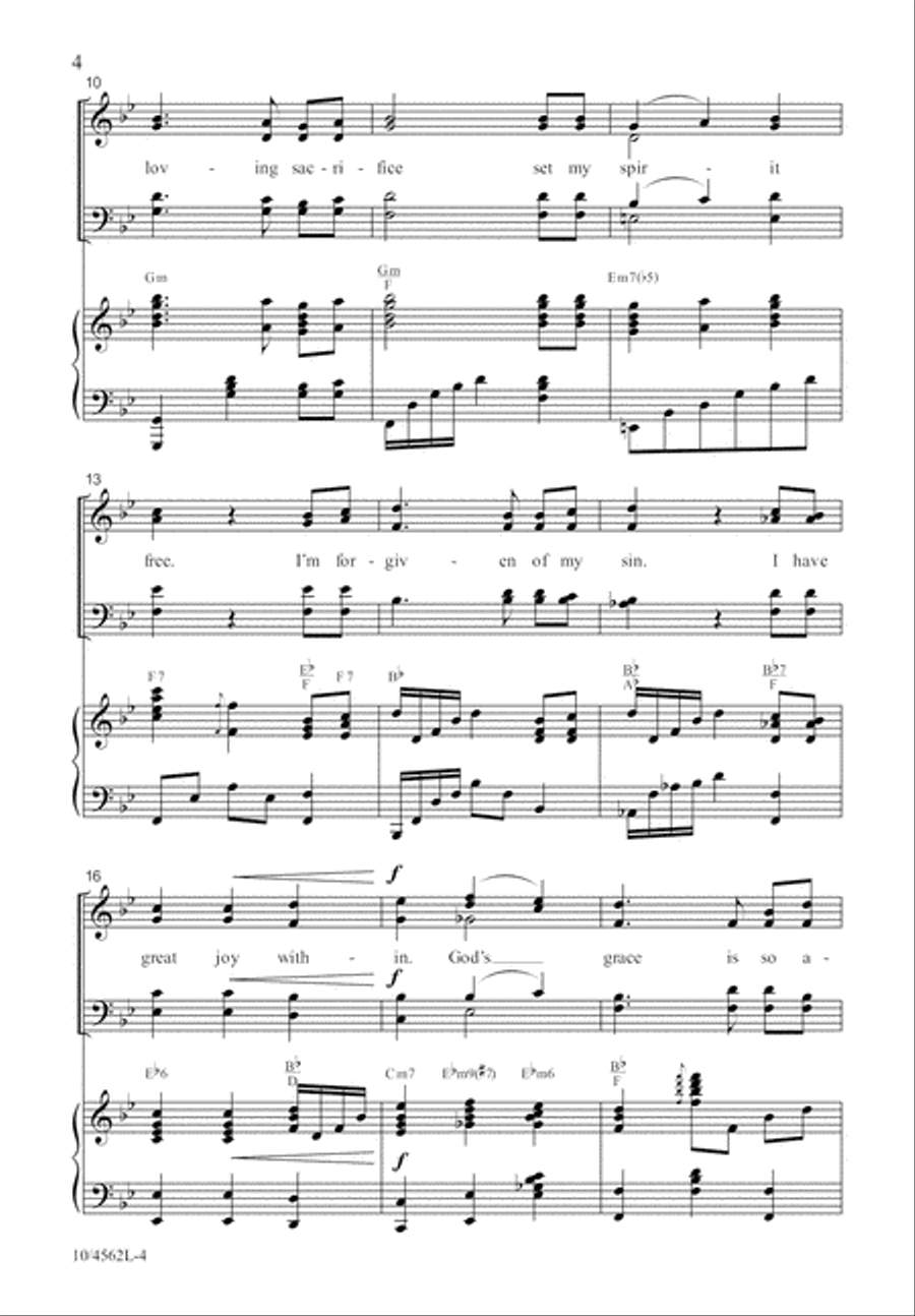 God’s Grace Is So Amazing 4-Part scores gallery preview page 5