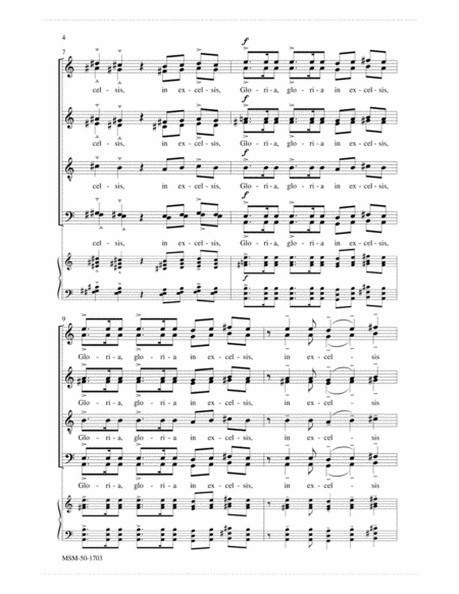 Gloria in excelsis Deo (Choral Score) image number null