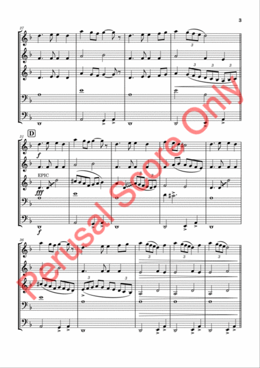 Comfort at the Cross Brass Ensemble scores gallery preview page 3