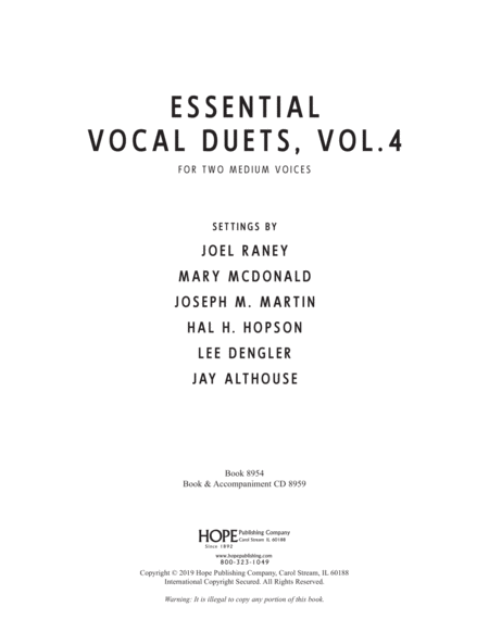 Essential Vocal Duets, Vol. 4