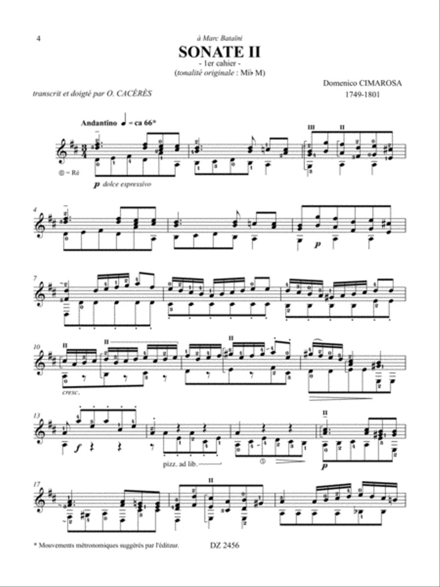 10 Sonates Classical Guitar scores gallery preview page 4