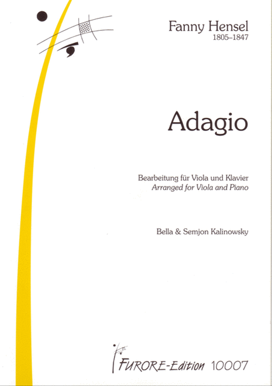 Adagio for viola and piano Piano Accompaniment scores gallery preview page 1