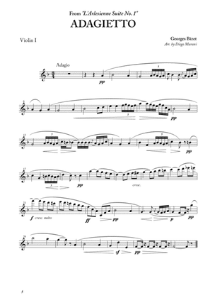 Adagietto from "L'Arlesienne Suite No. 1" for String Quartet
