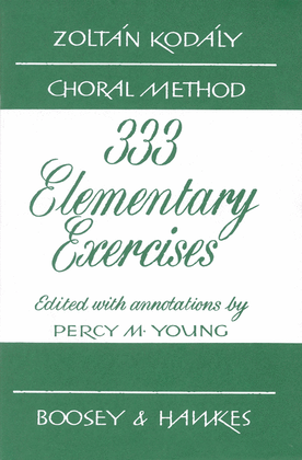 Book cover for 333 Elementary Exercises in Sight Singing