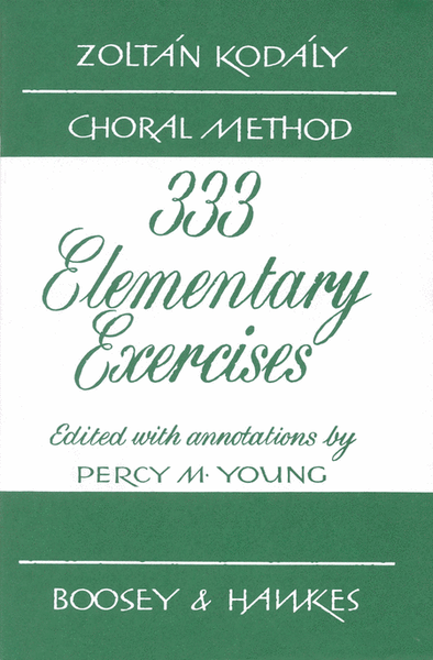 333 Elementary Exercises in Sight Singing