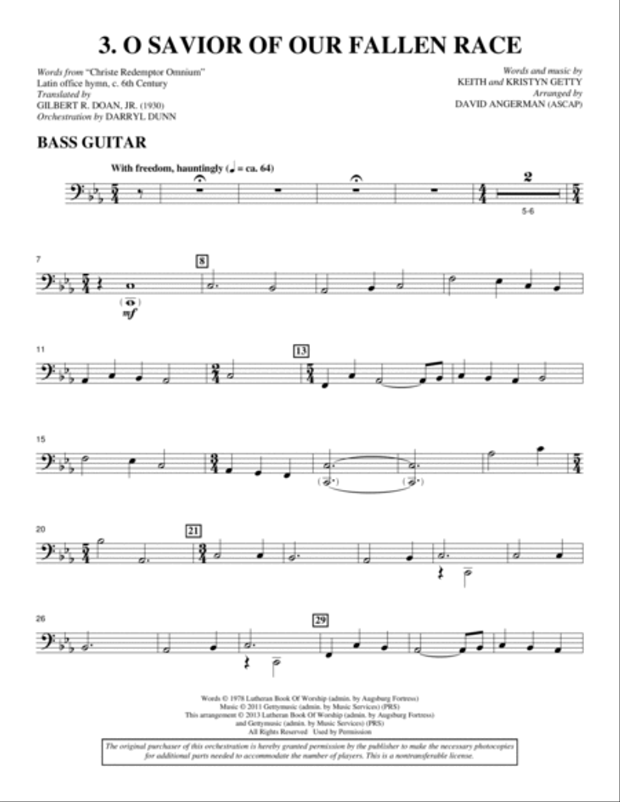 All Is Well - Bass All Is Well - Bass Choir scores gallery preview page 5