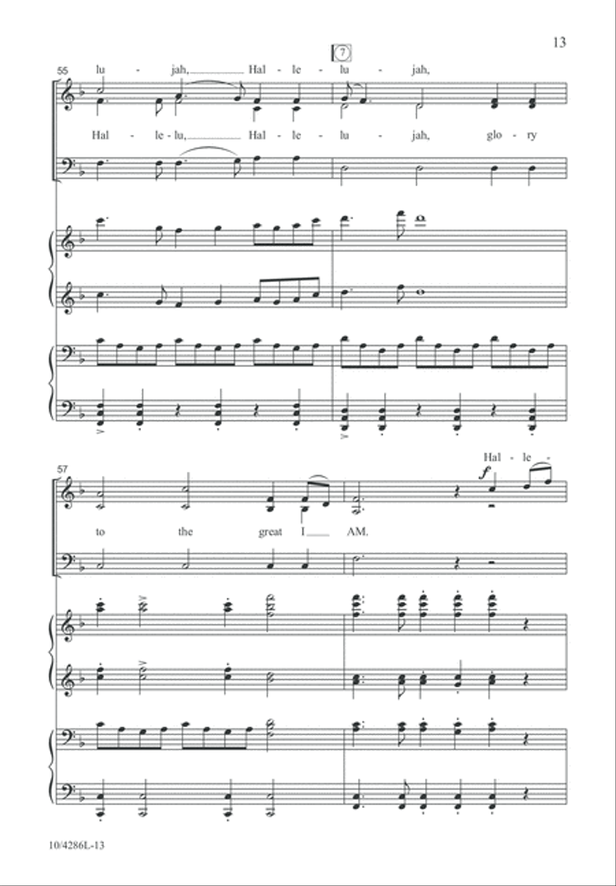 Hark, I Hear the Harps Eternal 3-Part scores gallery preview page 13