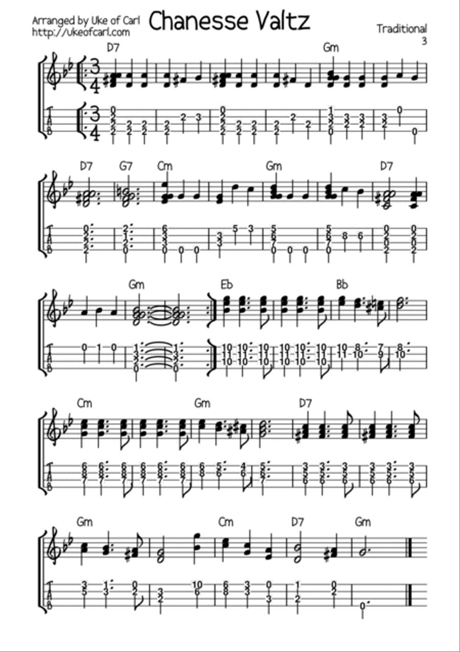 The Jewish Ukulele - 10 Traditional Pieces Ukulele scores gallery preview page 6