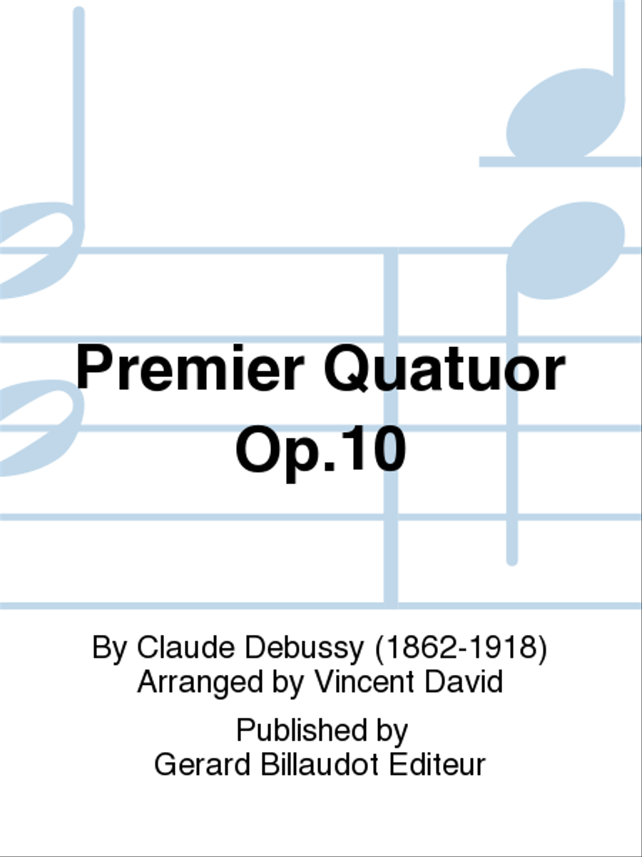 Premier Quatuor Op. 10 Saxophone Quartet scores gallery preview page 1