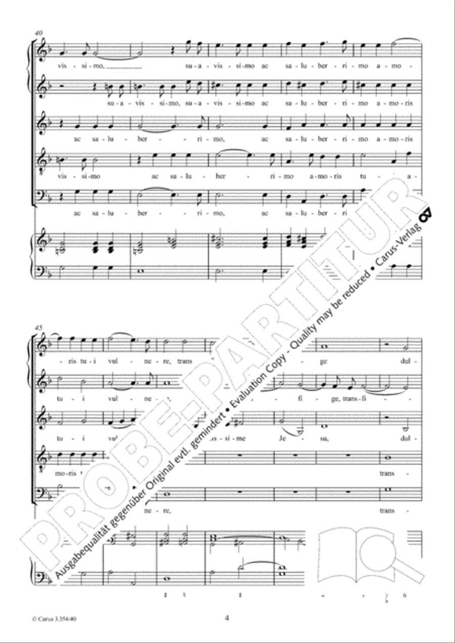 Transfige, dulcissime Jesu SSATB scores gallery preview page 5