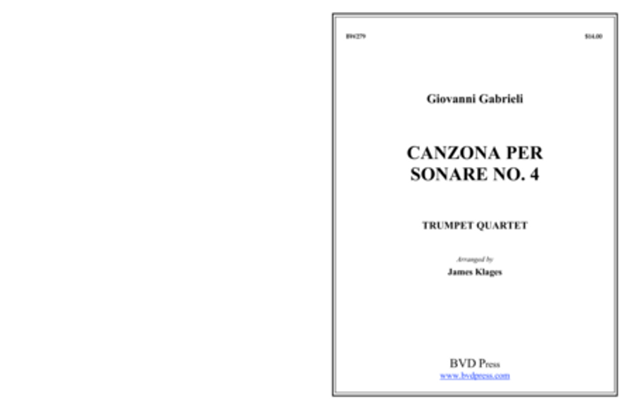 Canzona per Sonare No. 4 Trumpet scores gallery preview page 1