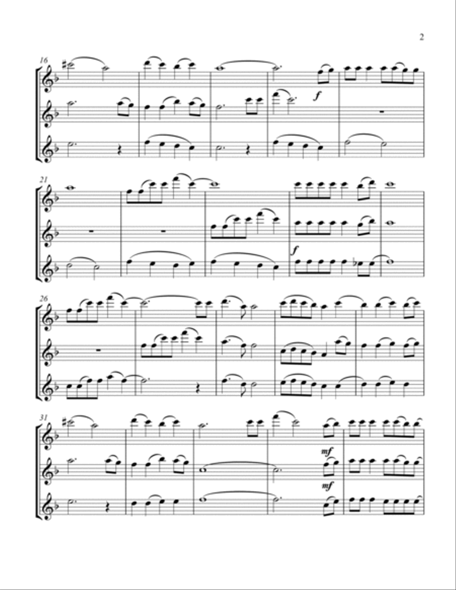 Do You Hear What I Hear Flute Trio scores gallery preview page 3