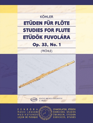 Book cover for Etüden für Flöte 1 op. 33, No. 1