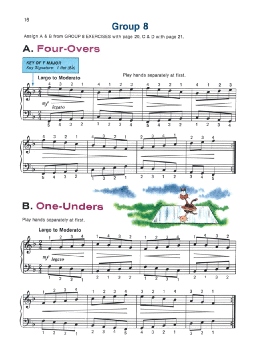 Alfred's Basic Piano Course Technic, Level 3 Piano Method scores gallery preview page 4
