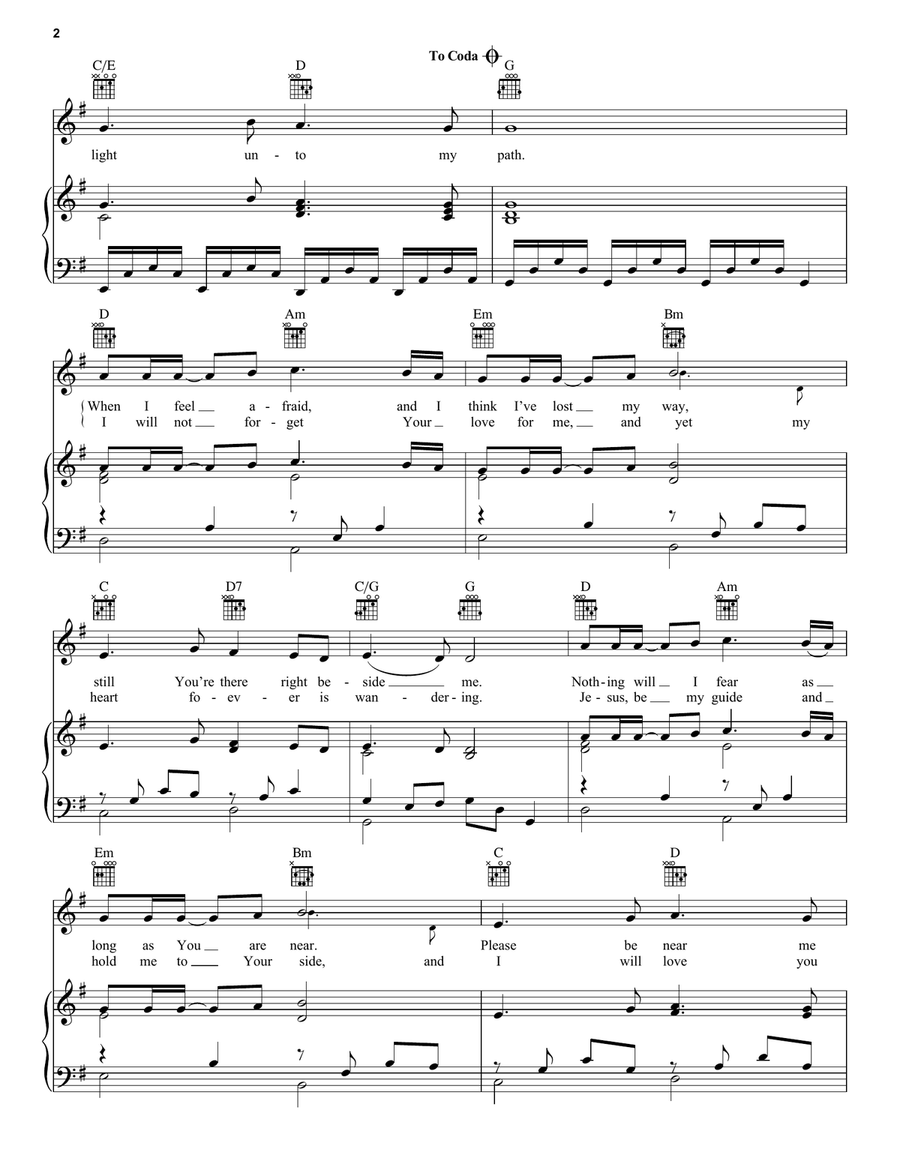 Thy Word Piano, Vocal, Guitar scores gallery preview page 2