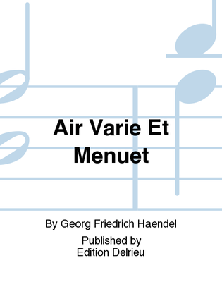 Book cover for Air Varie Et Menuet