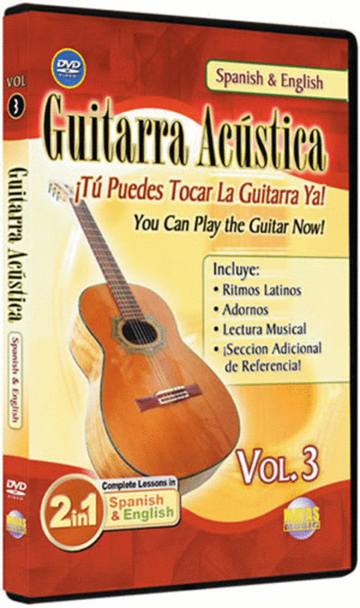 Guitarra Acustica Vol3 Dvd Spanish & English