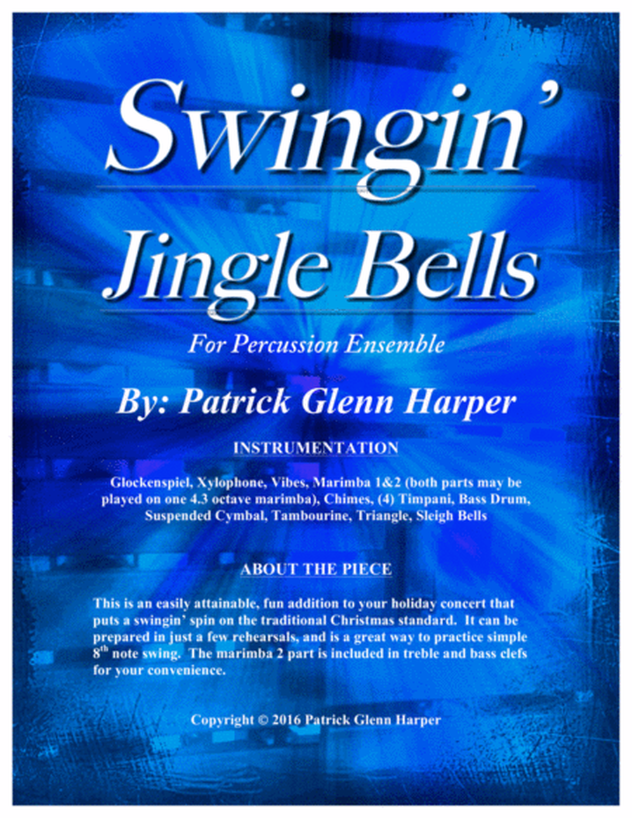 Swingin' Jingle Bells - for Percussion Ensemble image number null