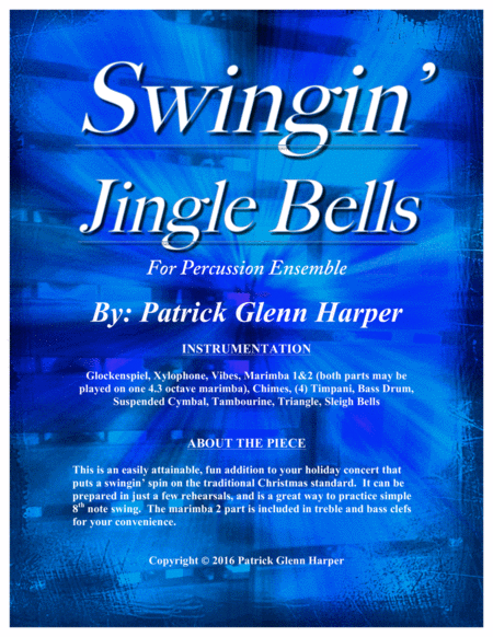Swingin' Jingle Bells - for Percussion Ensemble image number null