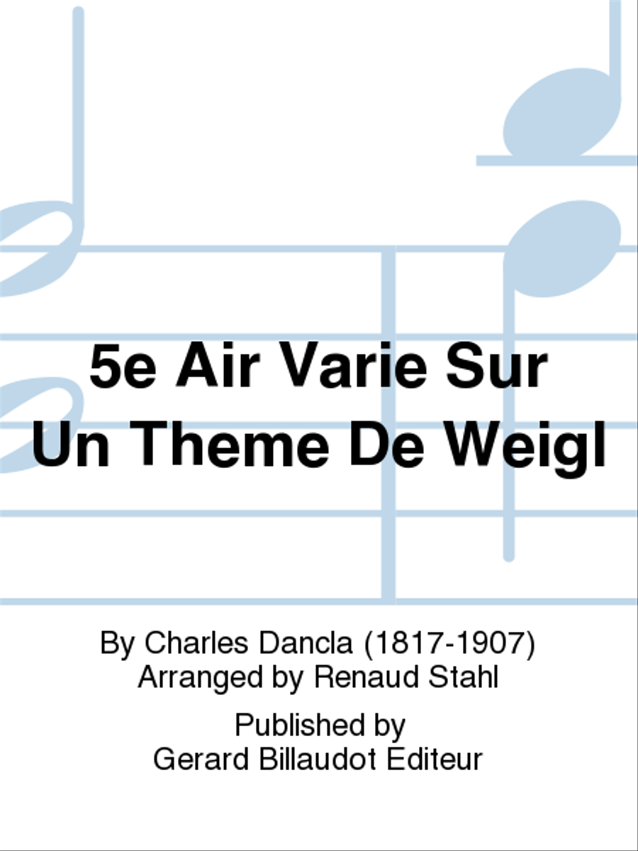 5e Air Varie Sur Un Theme De Weigl Viola scores gallery preview page 1