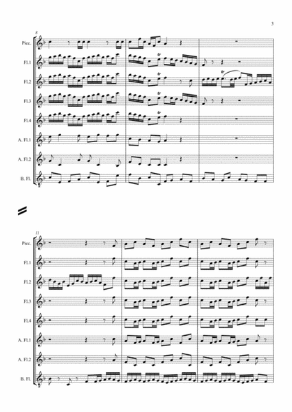 Brandenburg Concerto No. 2 arr. Flute Choir
