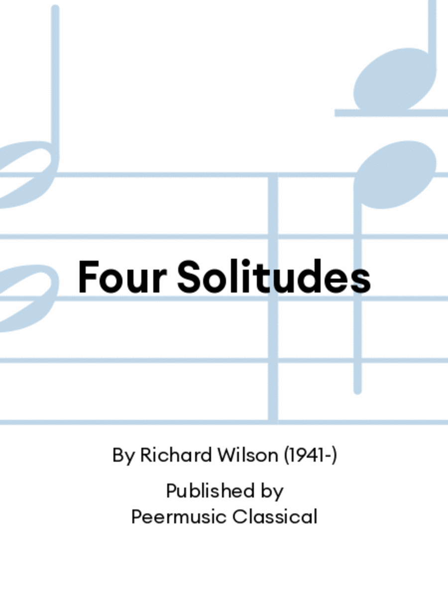 Four Solitudes Four Solitudes Chamber Music scores gallery preview page 1