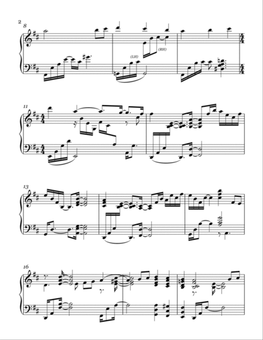 THE FIRST NOEL (jazz piano arrangement) Piano Solo scores gallery preview page 3