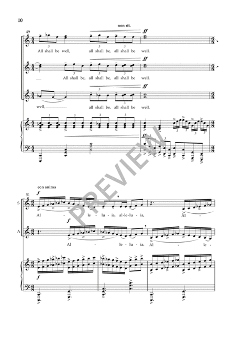 Illuminations of Julian of Norwich SSA scores gallery preview page 11