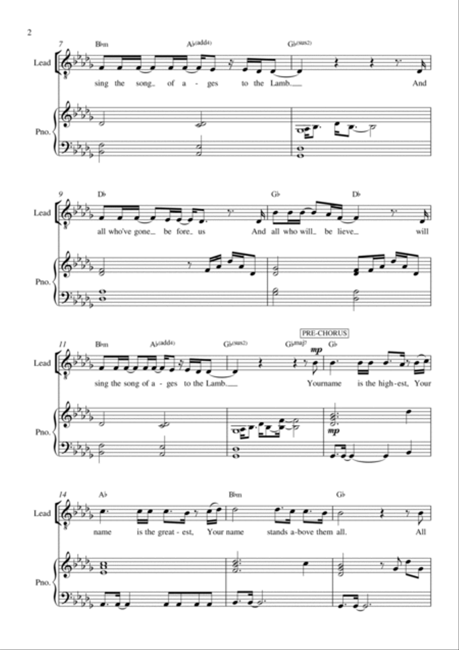 Holy Forever Piano, Vocal, Guitar scores gallery preview page 2